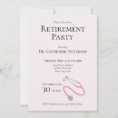 Search for medical retirement party invitations Doctor