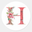 Search for initial letter h stickers Red