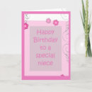 Search for special niece birthday cards Cute