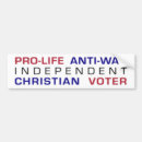 Search for pro life bumper stickers Christian