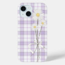 Search for purple daisy iphone cases White