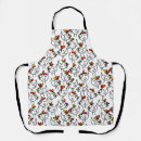 Search for funny chicken aprons Black and white