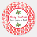 Search for red and white peppermint stickers Xmas