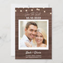 Search for wood wedding save the dates Twinkle lights