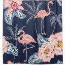 Search for palm tree shower curtains Flamingo