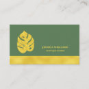 Search for dark green business cards Leaves