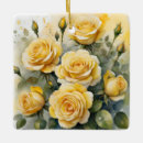 Search for yellow rose christmas tree decorations Flowers