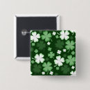 Search for 4 leaf clover square badges Shamrocks