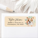 Search for pembroke return address labels Dog