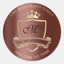 Search for crown monogram stickers Gold