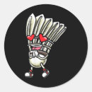 Search for badminton design stickers Birthday
