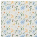 Search for blue and yellow floral fabric Vintage