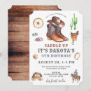 Search for cowboy 4th birthday invitations For kids