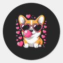 Search for valentine corgi stickers Romance