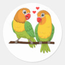 Search for lovebird wedding stickers For her