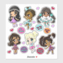 Search for black and white animal stickers Girl