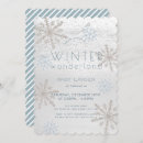 Search for winter wonderland snowflakes invitations White