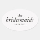 Search for bridesmaid wedding stickers Classic