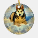 Search for alaskan husky christmas tree decorations Alaskan malamute dog