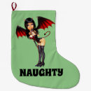 Search for devil christmas stockings Naughty