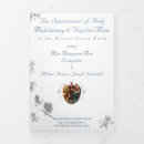 Search for trifold wedding programs Blue