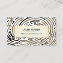 Search for private security business cards Detective