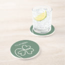 Search for clover leaf coasters Green