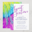 Search for aqua sweet 16 invitations Modern