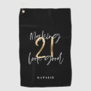 Search for unique golf towels Elegant