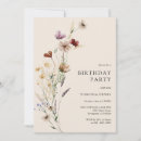 Search for botanical birthday invitations Boho chic