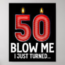 Search for funny 50th birthday posters Modern
