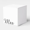 Search for bride and groom favour boxes Typography
