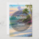 Search for beach background invitations Tropical