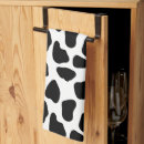 Search for cow print tea towels Black