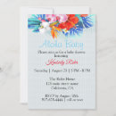 Search for aloha baby shower invitations Blue