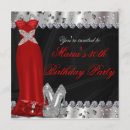 Search for red gown invitations Silver