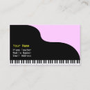 Search for grande business cards Piano player