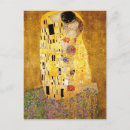 Search for gustav klimt postcards Kiss
