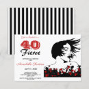 Search for red black and white birthday invitations Trendy