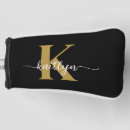Search for black and gold golf head covers Initial