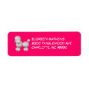 Search for poodle return address labels Cute