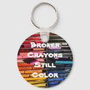 Search for crayons key rings Colorful