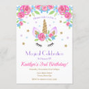 Search for rainbow unicorn birthday invitations Sparkle