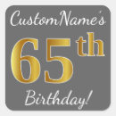 Search for 65 years stickers 65th birthday