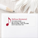Search for music teacher return address labels Musical note