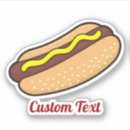 Search for hot dog with mustard stickers Bbq