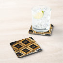 Search for geometric pattern barware Black and gold