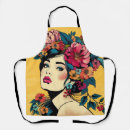 Search for flower pop aprons Yellow