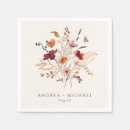 Search for boho wedding napkins Wildflower