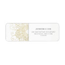 Search for gold lace return address labels Modern